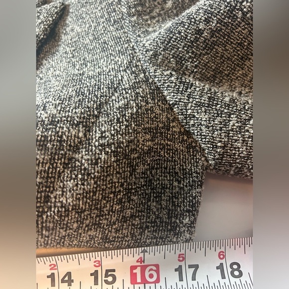 Vintage Talbots Italian Woven Blazer Women’s Sz 2P Wool Blend Black Gray - Picture 4 of 11